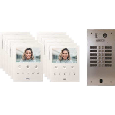 Kit visiophone 2 rangées avec 12 écrans URMET Collectif