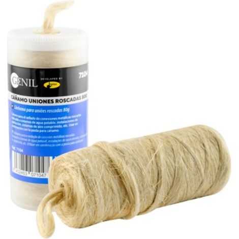 Cañamo para uniones roscadas 80gr, GENIL.