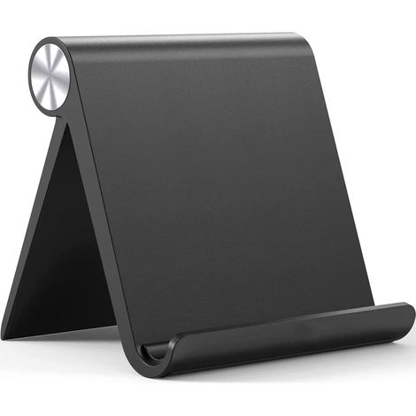 Support Pour Tablette - Réglable 15° à 100° - Compatible 4 à 12 Pouces - Épaisseur Max 1,4 cm - ABS avec Pads En Silicone - 1 Pièce (1/5)