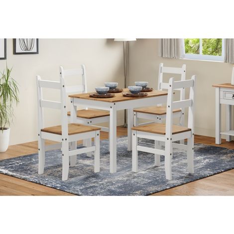 Corona White Budget Dining Set (1/5)