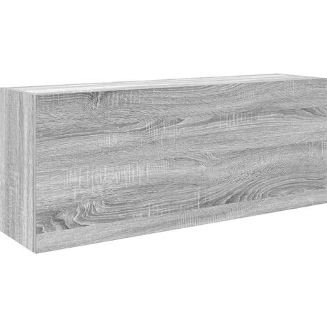 Maison Exclusive - Bad-Wandschrank Grau Sonoma 100x25x40 cm Holzw