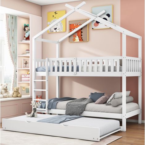 Letto Bambino 90x200 cm con Letto a Castello e Design Ottimizzato per lo Spazio (1/5)