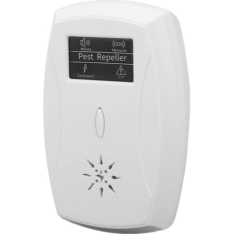 Répulsif à ultrasons pour souris, punaises de lit et araignées, appareil électronique à brancher pour intérieur et extérieur, prise UE 100-230 V (1/5)