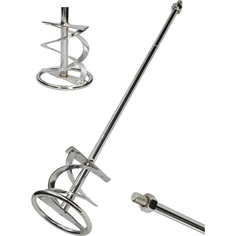 KOTARBAU Mélangeur de mortier spirale 100 mm Filetage M14 pour ciment, plâtre, peinture (1/5)