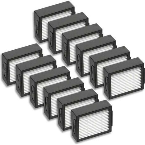 Lot de 12 pour filtres de remplacement pour iRobot Roomba i7, e5, e6, J7 et série i/e - Pièces détachées et accessoires pour aspirateur robot - OUYLAF (1/4)