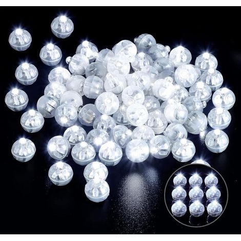 Set mit 120 mehrfarbigen LED-Kugeln, blinkend, wasserdicht, für Geburtstage, Hochzeiten, Weihnachten (1/5)