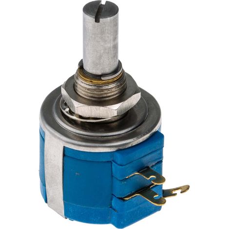 Potentiomètre Rotatif RS PRO, 1kO max, 10 tours , Ø axe 6,35 mm, Montage panneau ( Prix pour 1 ) (1/3)