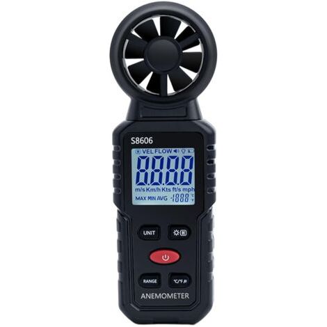 3 in 1 Portable Digital Anemometer, 0-45m/s Measuring for Wind Speed, Wind Power and Wind Temperature, Ideal for Navigation and Flight (1/5)