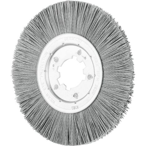 PFERD TOOLS Rundbürste ungezopft RBU Ø250x15x50,8 mm Bohrung SiC-Filament-Ø0,90 Korn 180 stationär (1/3)