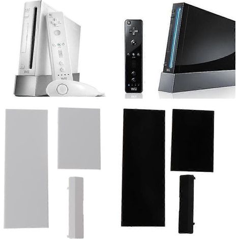 Ensemble de 3 caches de porte noirs et blancs pour console Wii (1/4)