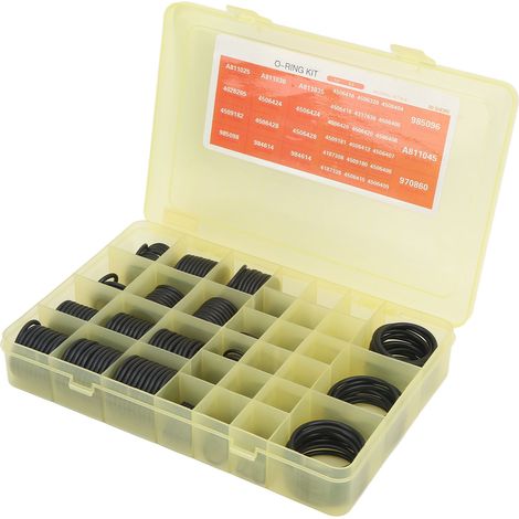 Kit de joints toriques assortis de 383 pièces pour système de climatisation, référence 4138938, compatible avec les pelles hydrauliques Hitachi EX. (1/5)