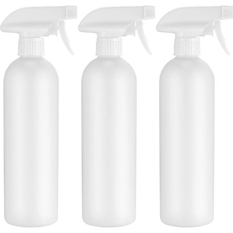 Enowelir 3-teiliges Sprühflaschen-Set, 500 ml leere Sprühflaschen, Kunststoff-Pumpflaschen für Garten, Pflanzen, Haare, Wassersprüher