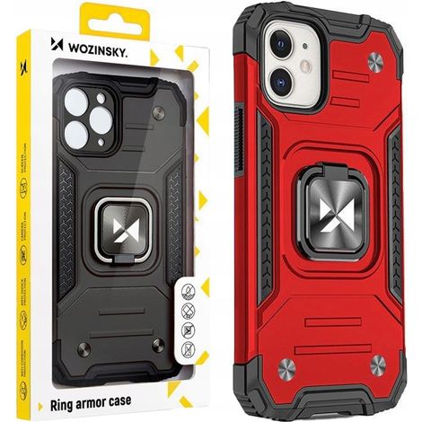 Anello di supporto magnetico Wozinsky per iPhone 14 Plus, colore rosso. (1/5)