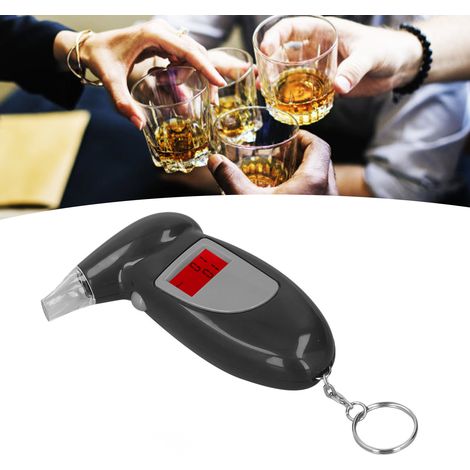 Éthylotest, testeur d'alcool numérique, analyseur, alarme sonore, écran LCD portable et embout buccal remplaçable pour usage personnel. (1/5)