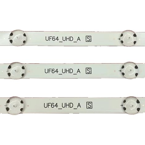 Strisce LED di retroilluminazione, in alluminio, lunghezza 850 mm, compatibili con UF64UHDA, flusso luminoso 60, codice modello 43UJ65 (1/5)
