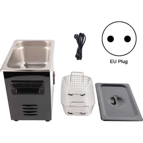 Nettoyeur Ultrasonique 3L Acier Inoxydable Affichage Numérique Machine de Nettoyage Industrielle YM-23A Prise UE 220V (1/5)