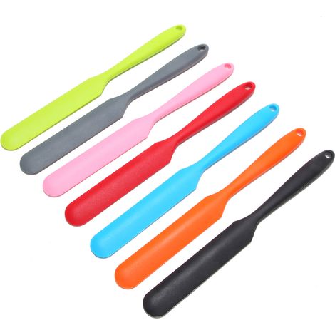 Langer Silikon-Gebäckspatel – Integriertes All-in-One-Design, kleine Größe zum Mischen von Butter und Sahne, Abkratzen von Rändern und Glätten-x (1/3)