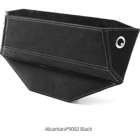 (9002 Noir) Boîte de rangement en Alcantara pour siège auto, bouchon de remplissage, organisateur intérieur pour Audi A3 A4 A5 A6 A7 Q3 (1/5)