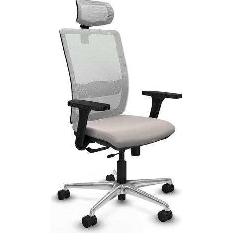 Chaise de bureau piqueras y crespo Haches blanc cuir synthétique (1/2)