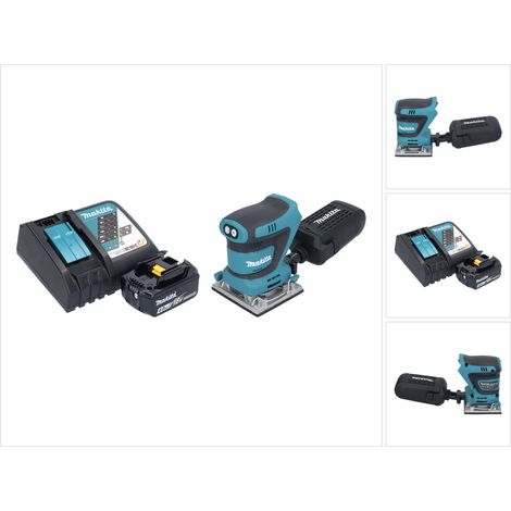 Makita DBO 484 RM1 Ponceuse vibrante sans fil 18 V 112 x 102 mm + 1x batterie 4,0 Ah + chargeur