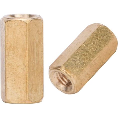 Entretoise en laiton pour carte mère Accessoires d'écrous hexagonaux d'accouplement M3 2 voies M3x5/6/8/10/12/15/20-50 (M310 (100 pieces sold)) (1/5)