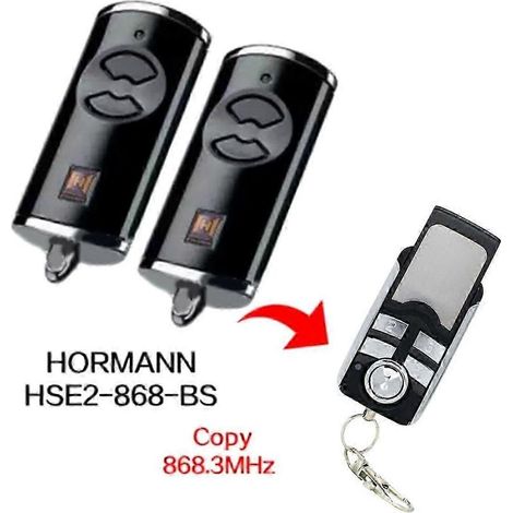 Lot de 2 télécommandes de porte de garage HORMANN BS HSE2-868-BS 868 MHz (1/5)
