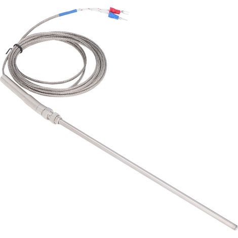 Sonde thermocouple type K en acier inoxydable pour mesure de température 200 mm 3 mètres (1/5)