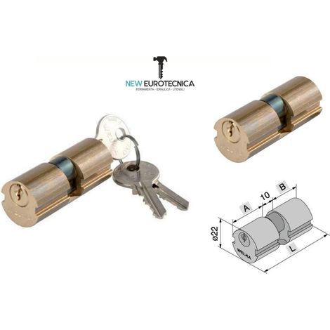 Cilindro Tondo Art. 608 (Ø mm. 25) mm. 54 (27-27) (1/10)