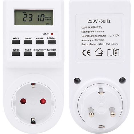 TM03 Time Control Electric Switch Timer Socket with LCD Display -- (1/5)