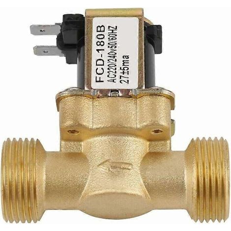 Electrovanne lectrique G3 / 4 Entre d'Eau 2 Voies N/C AC Normalement Ferm 220 / 240V FCD-180B (1/4)