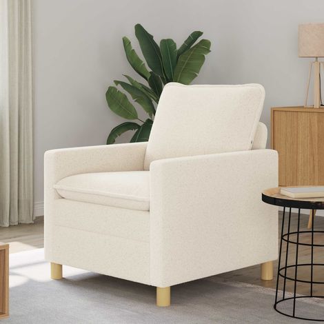 Divano Crema 76 x 81 x 87,5 cm Tessuto vidaXL (1/5)