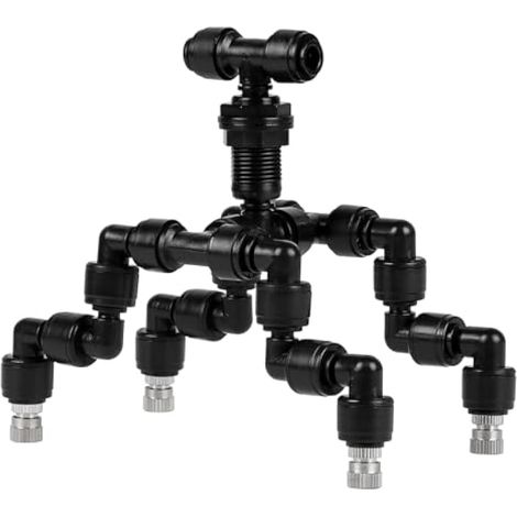Brumisateur pour reptiles à quatre buses, brumisateur réglable à 360° pour terrarium de forêt tropicale (1/5)