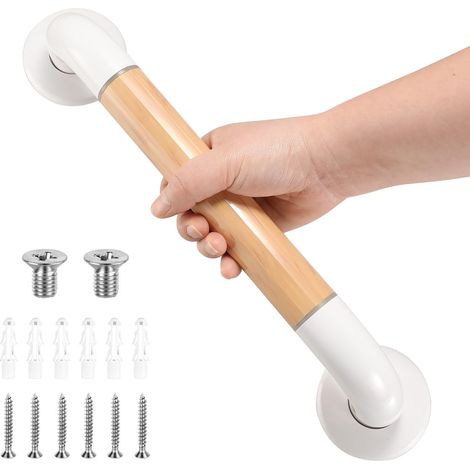 Poignée d'appui de 40 cm en acier inoxydable 304 pour baignoire, salle de bain, cuisine, escaliers (1/5)