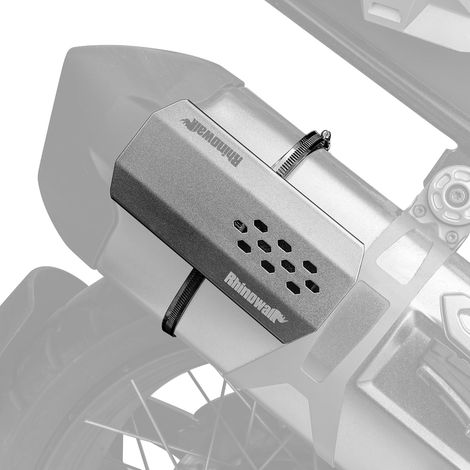 Bouclier thermique de moto, pare-chaleur, pot d'échappement, protection contre la chaleur, tuyau d'échappement, protection contre la chaleur, couvercle de bouclier thermique, taille L (1/5)