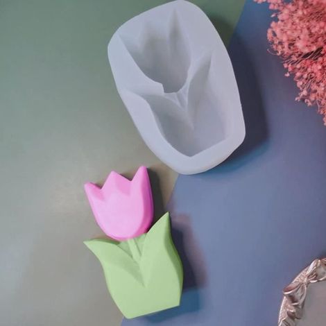 Moule en silicone - Non spécifié - Tulipe - Flexible - Antiadhésif - Qualité alimentaire (1/4)