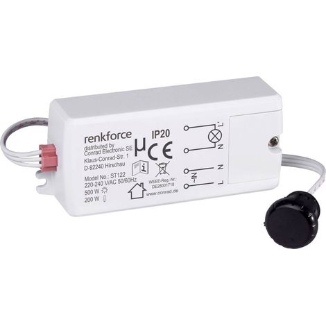 Renkforce 1289332 Interruttore campo vicino senza contatto IP20 Nero (1/5)