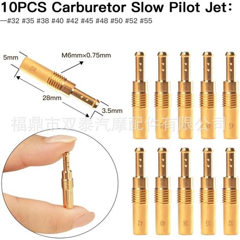 Kit d'injection de carburateur 40 pièces pour gicleur principal et gicleur de ralenti PWK Keihin CVK. (1/4)