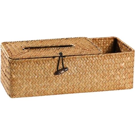 Pañuelos, Caja de pañuelos, Caja de pañuelos tejida, Caja de pañuelos ideal para guardar pañuelos y mandos a distancia en el salón, 29129 cm (1/5)