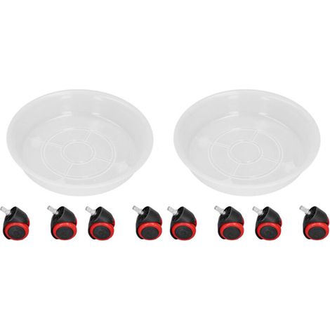 Plateau roulant pour pots de fleurs avec roulettes universelles, support mobile pour jardin (1/5)