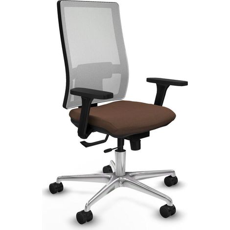 Piqueras y Crespo 3D086N0 Chaise ergonomique blanche bureau (1/3)