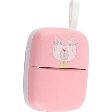 Mini-Thermodrucker im Taschenformat (HD, Bluetooth, tintenlos) für Studenten, Pink (1/5)