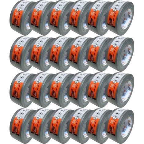 Zulu Premium Universal Silver Duct Tape 50mm x 50m, 24 Pack