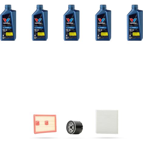 Kit tagliando 3 FILTRI e 5L OLIO compatibile con Audi A3 (8V1,8VK) 1.4 TFSI 8v 103kw dal 2012 (1/5)
