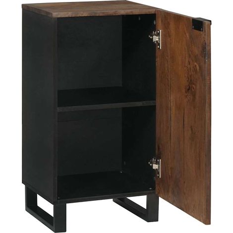 Buffet Meuble de rangement Marron 40 x 33 x 75 cm bois de manguier massif (1/5)