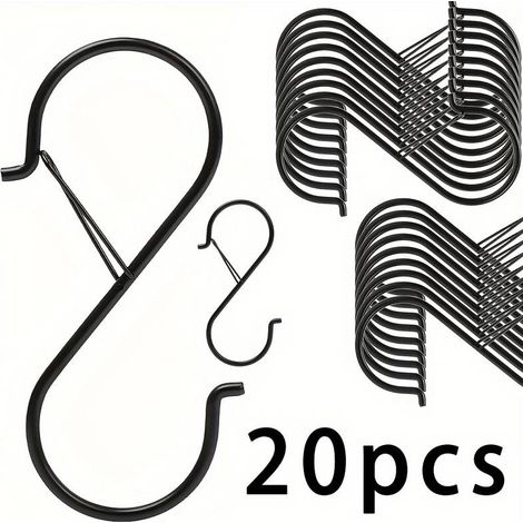 Set mit 20 Wandhaken aus Gusseisen mit Verriegelung – Einfache Montage – Ideal für Pflanzenliebhaber und Heimwerker