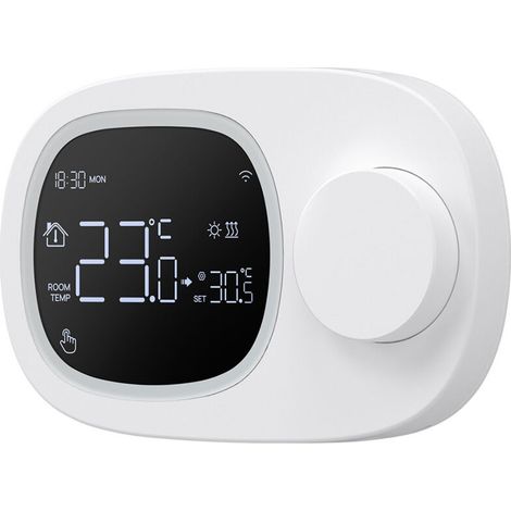 Thermostat de chaudière à gaz, thermostat WiFi thermostat de chaudière à eau à gaz thermostat de faible puissance téléphone portable télécommande intelligente (1/4)