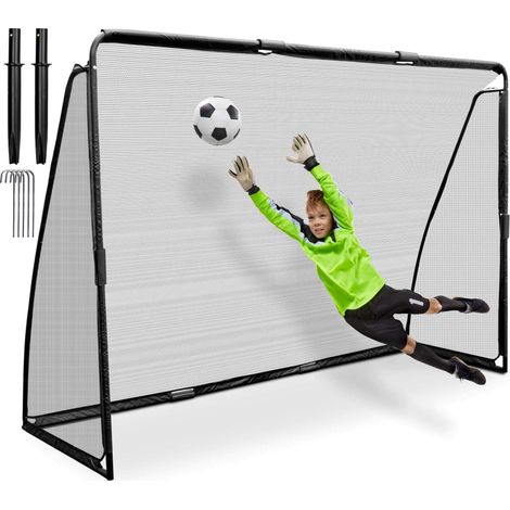Fußballtor 300 x 200 cm galma schwarz (1/5)