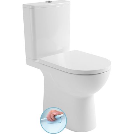 WC combiné TALAMO, sans rebord, siphon en S/siphon en P, blanc (1/4)