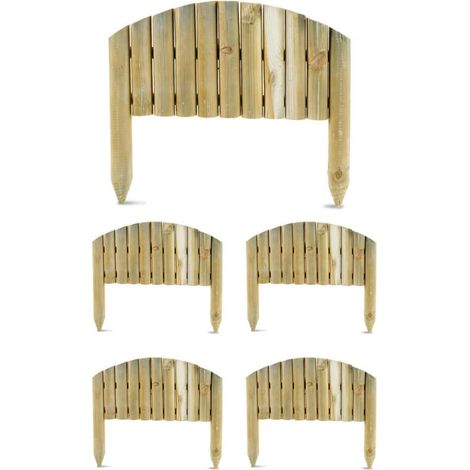Minirecinzione Procida 5 Pezzi 30/40x55 cm in Legno Impregnato