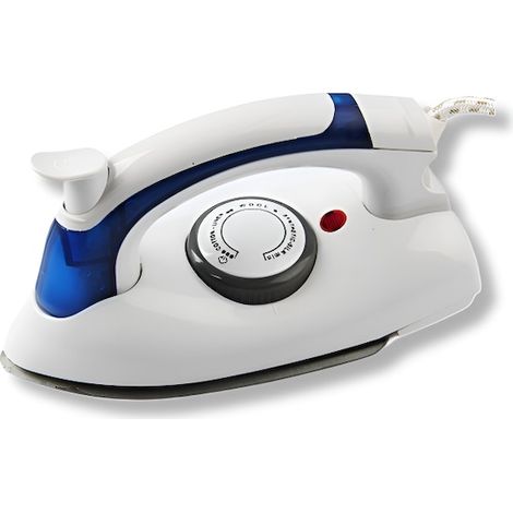 Fer à repasser de voyage, puissance 700 W, compact et léger, poignée pliable, réglage de la température, semelle antiadhésive pour un repassage facile et sans brûlures, idéal pour les voyages et les e (1/5)